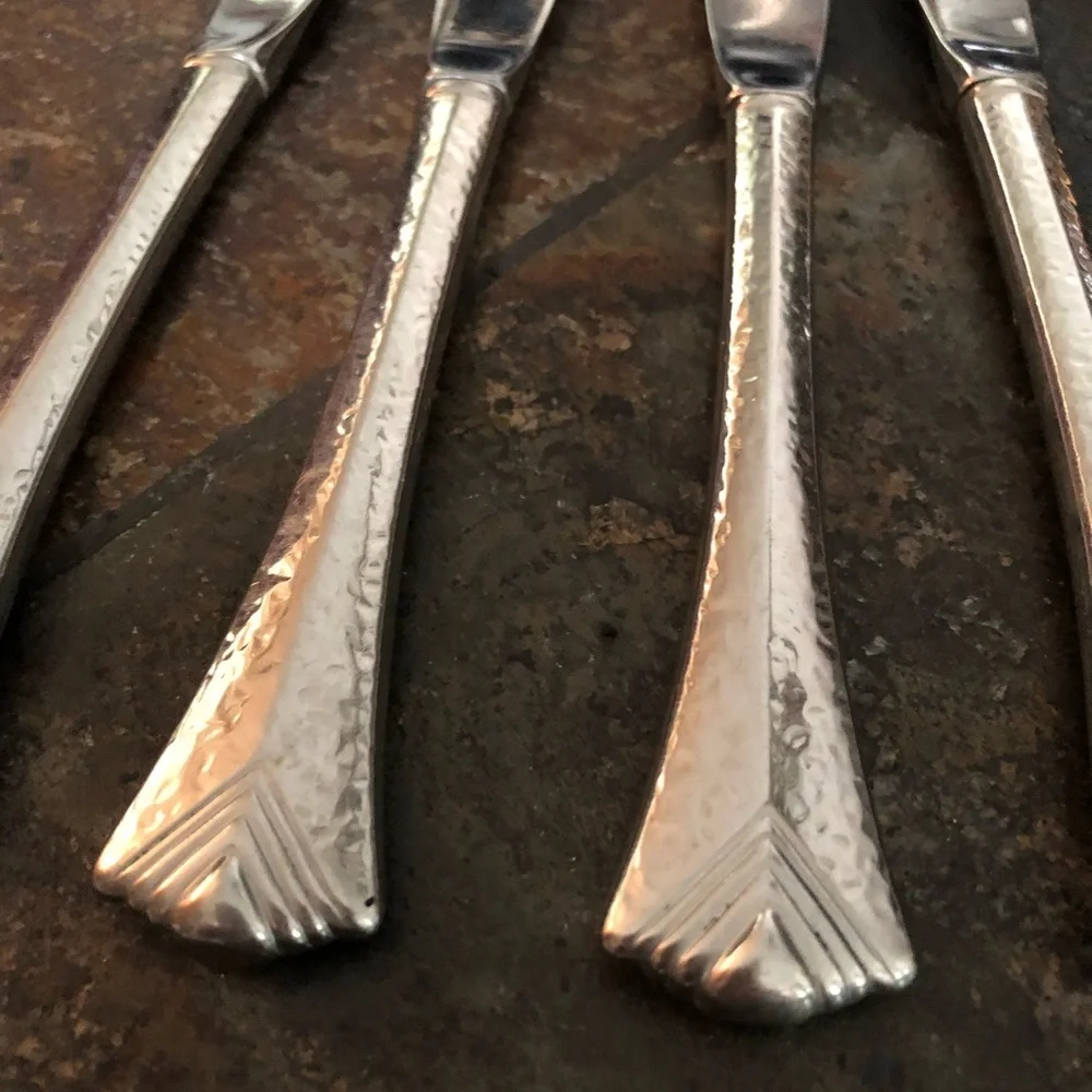 Vintage ART DECO Hollow-Handle Dinner Knives